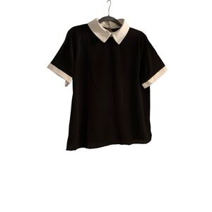 Black and White Collared Shirt NWOT 3/$25